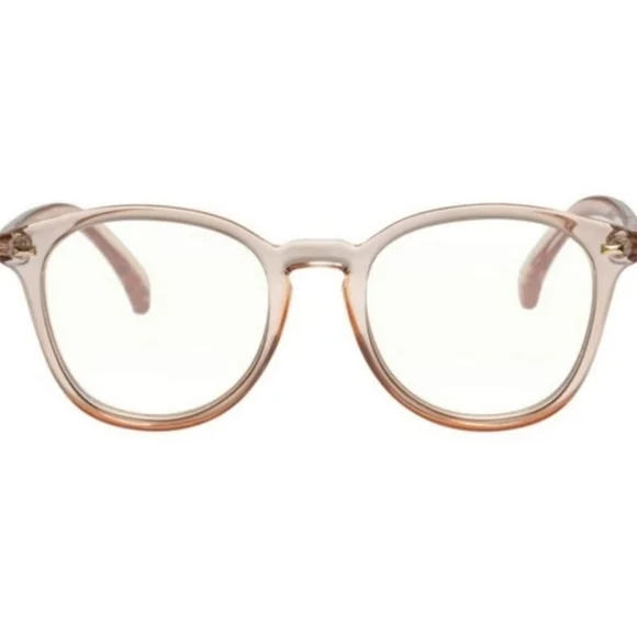 Le Specs Blue Light Blocking Glasses - Bandwagon in Vintage Clear - Picture 2 of 5